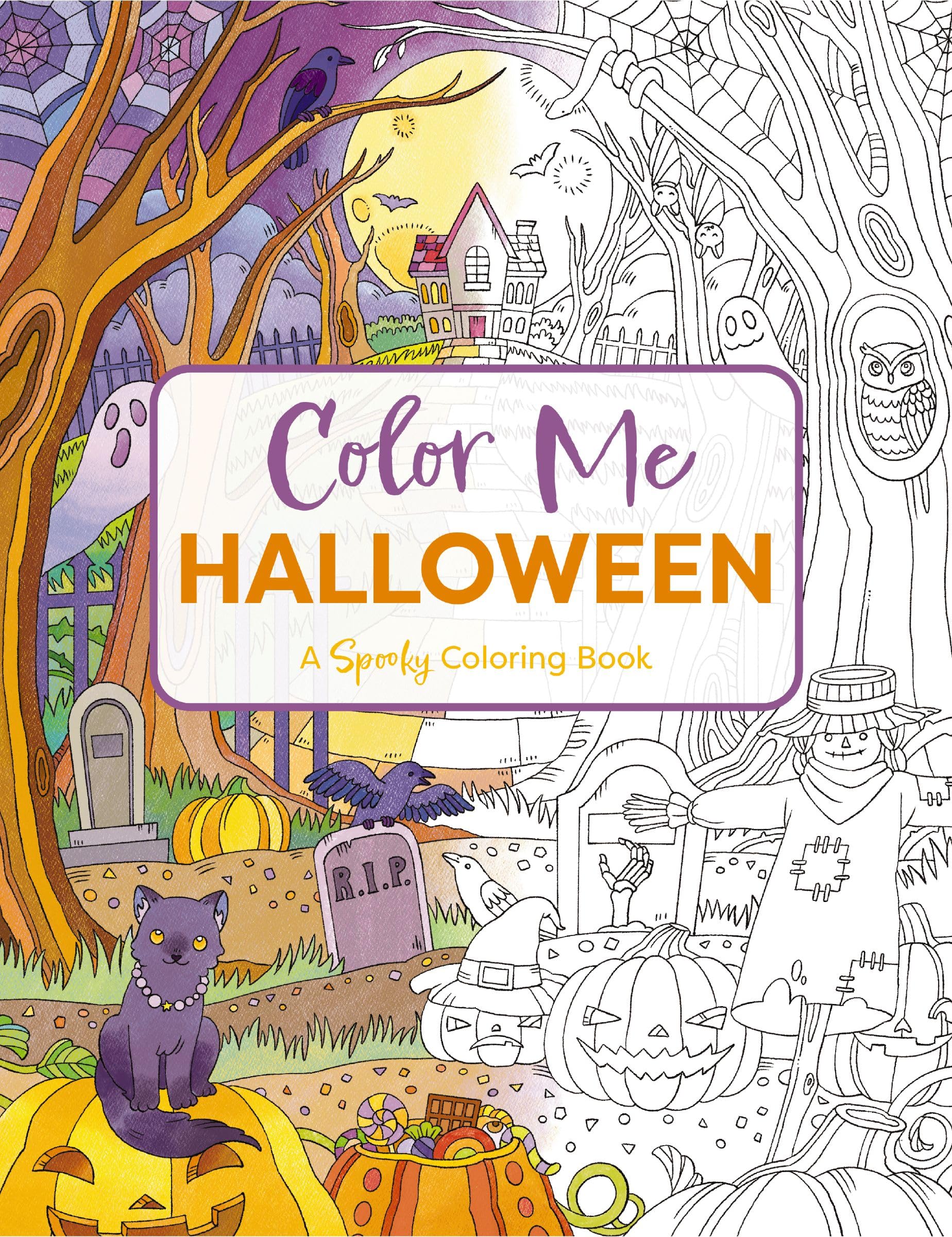 BOOK ハロウィンカラー Color Me Halloween: A Spooky Coloring Book: Editors of Cider Mill
